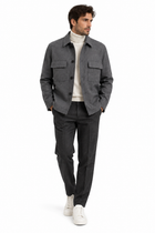 Giacca Camicia Uomo Lardini IVANSEL in Lana Vergine e Cashmere – Grigio