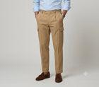 Pantaloni Manuel Ritz Uomo in Cotone Beige