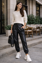 Pantalone jogger in ecopelle Liu Jo