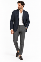 Giacca Uomo Lardini Iconic Drop 7 Blu Navy in Cashmere e Seta