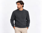 Maglione Uomo Lardini in Baby Alpaca e Lana – Grigio Antracite
