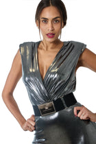 Jumpsuit de jersey laminado
