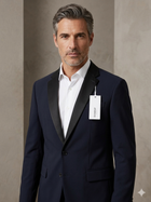 Giacca Smoking Dondup Blu Notte – Rever a Lancia in Raso