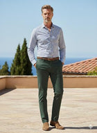 Xacus Camicia a Righe bianche e blu in Cotone taglia collo 42