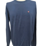Pullover Napapijri in puro cotone blu taglia XL