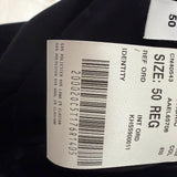 Lardini Tailored Trousers in Wool and Technical Fabric - Navy Blue