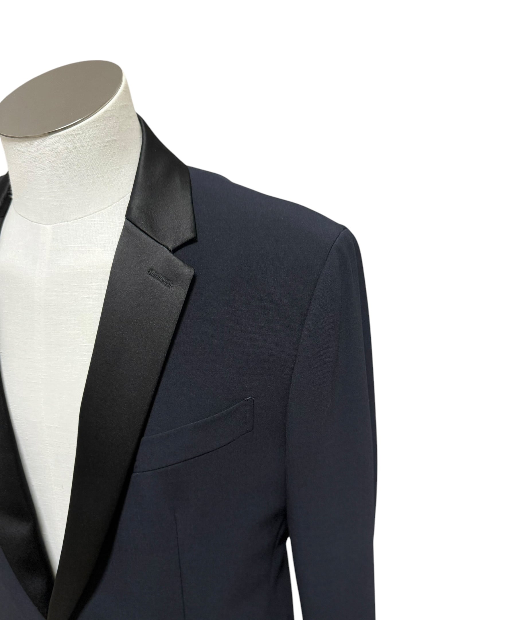 Dondup Navy Blue Tuxedo Jacket - Size 52 - Made in Italy