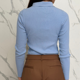 Vicolo ribbed polo shirt