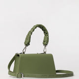 Borsa Mini Disclaimer in Pelle Sintetica con Manico Intrecciato, immagine 6