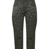 GAëLLE Paris Embellished Denim Trousers