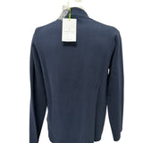 Manuel Ritz Navy Blue Knit Jacket - Size XL (52)
