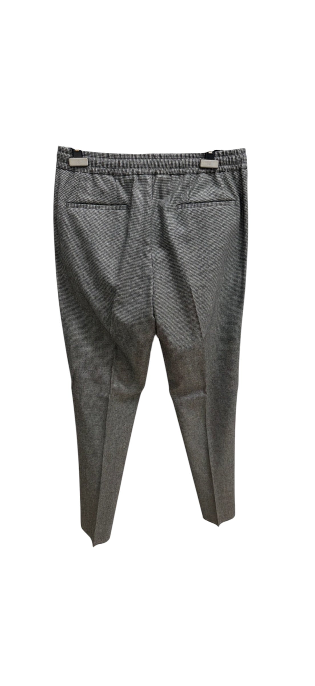 Pantaloni Lardini Misto Lana e Cashmere Taglia L (50) - Motivo Pied de Poule Grigio, immagine 3