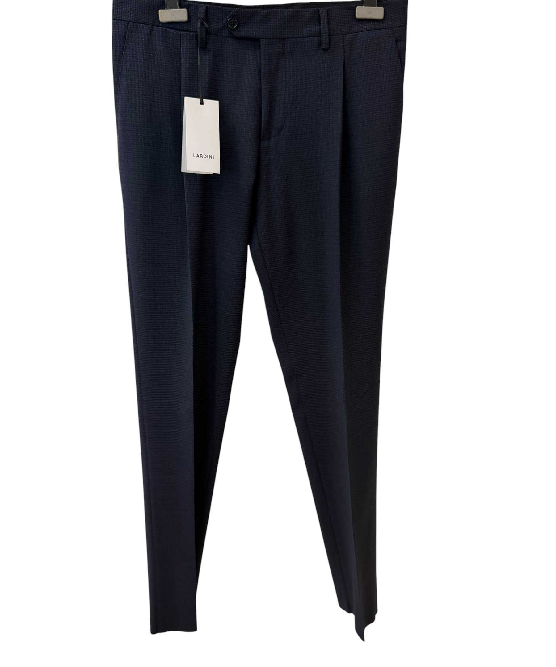 Lardini Sartorial Navy Blue Cotton Trousers – Size 48