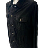 Andrea D'Amico Suede Shirt - Black