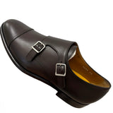 Scarpe Doucal’s Doppia Fibbia in Pelle Marrone – Made in Italy – Taglia 42