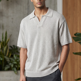 Polo Lardini in Lino e Cotone – Beige Melange – Taglia XL