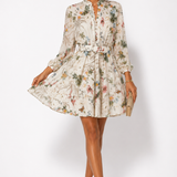 Floral Shirt Dress with Belt