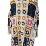 Multicolor Boho Chic Crochet Cardigan