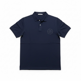 Aspesi Short Sleeve Polo Shirt - 100% Cotton Navy Blue