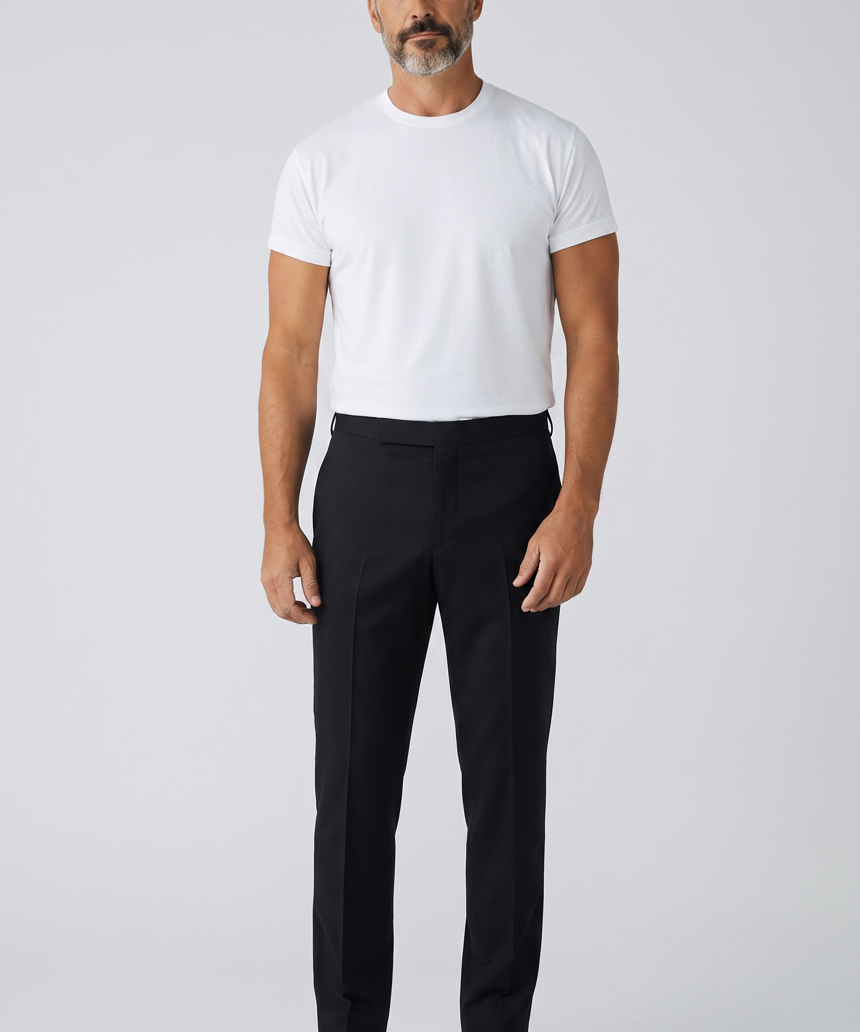 Pantaloni Lardini Eleganti in Pura Lana Vergine Neri - Taglia 52 XL