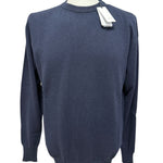 Maglia Girocollo Uomo Lardini in Cashmere – Blu Notte, immagine 3