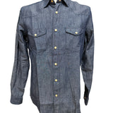 Camicia Lardini in Denim Chambray – Blu –