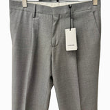 Lardini – Pantalone Sartoriale "Murat" in Pura Lana Vergine Stretch – Grigio Medio