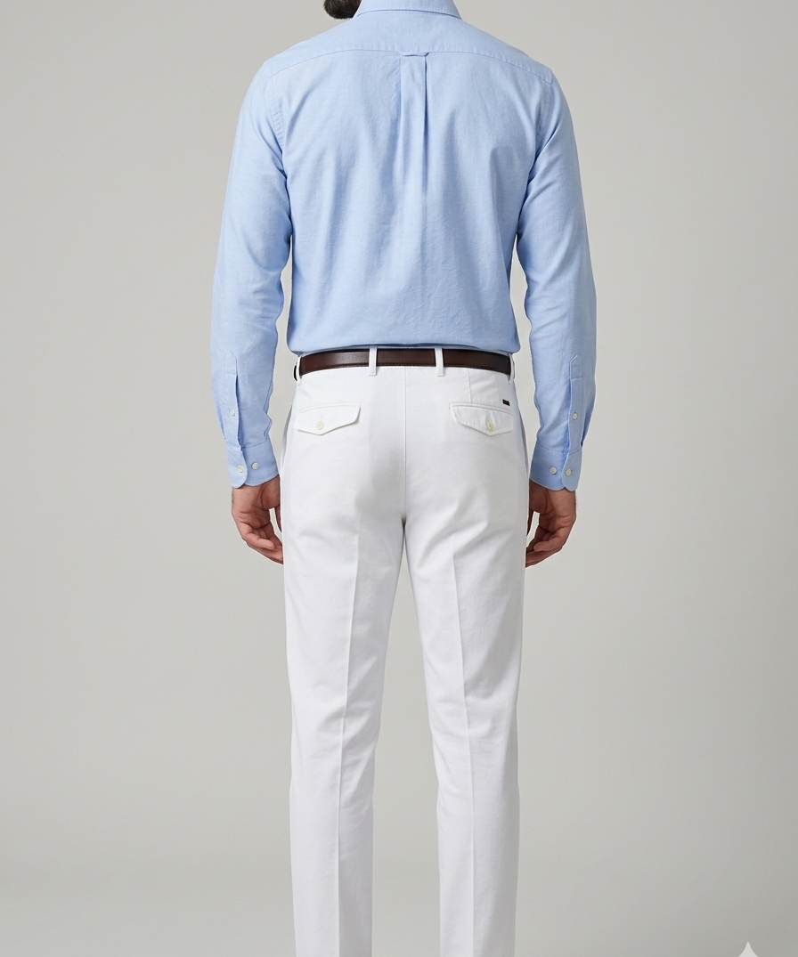 Briglia 1949 Men's White Cotton Trousers - Size 50