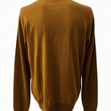 Paolo Pecora Milano – Maglia Girocollo in Puro Cotone – Senape/Tabacco
