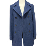 Breras Milano – Cappotto Doppio Petto Spinato in Lana Vergine – Blu, immagine 4