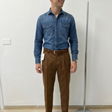 PT Torino "Silkochino" Trousers – Tobacco