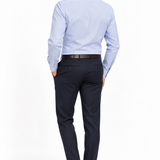 Camicia Uomo Barbati Custom Fit Azzurra a Microfantasia Elegante