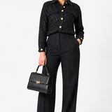 Black tweed overshirt