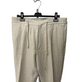 Lardini 100% Linen Trousers - Sand Beige - Size 54