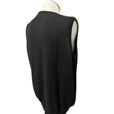 Gilet Uomo Gran Sasso in Lana Vergine Extrafine Merinos - Nero | Made in Italy taglia M (48)