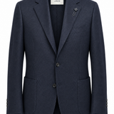 Giacca Uomo Lardini Iconic Drop 7 Blu Navy in Cashmere e Seta