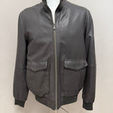 Giubbotto Yes Zee in pelle marrone imbottito taglia XL (52)