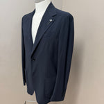 Giacca Uomo Lardini "Easy Wear" Blu Scuro Sfoderata, immagine 3