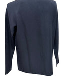 Lardini Sartoriale Jacket – Navy Blue Wool and Silk Blend