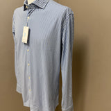 Xacus Active Shirt - The Journey Collection | Non-Iron Light Blue Striped