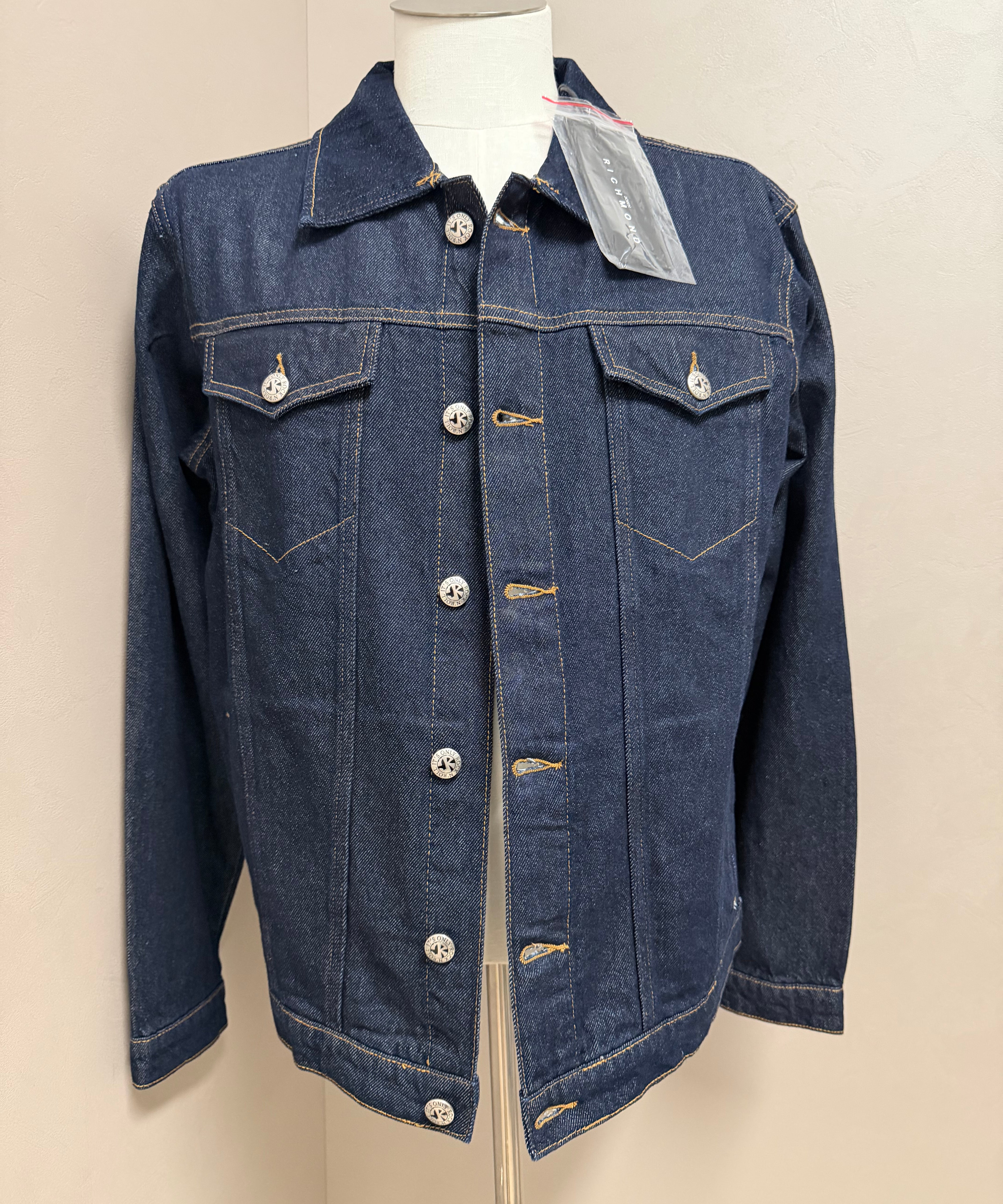 Richmond Blue Denim Jacket Size 50