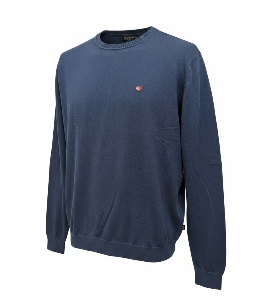 Napapijri pure cotton blue pullover size XL
