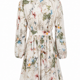 Floral Shirt Dress with Belt