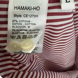 Hamaki-Ho Shirt – Striped White and Bordeaux
