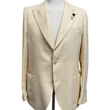 Giacca Lardini in Lino Cotone Panna - Taglia 50