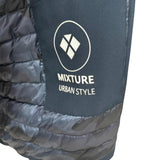 Mixture – Giaccone Softshell Imbottito con Cappuccio e Fodera Camouflage – Blu