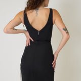 Tubino nero Relish Widow con Frange Gioiello