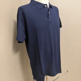 Aspesi Short Sleeve Polo Shirt - 100% Cotton Navy Blue