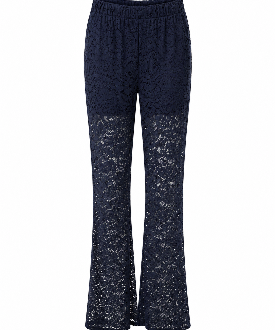 Navy Blue Lace Trousers