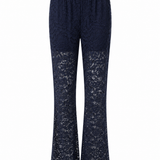 Navy Blue Lace Trousers